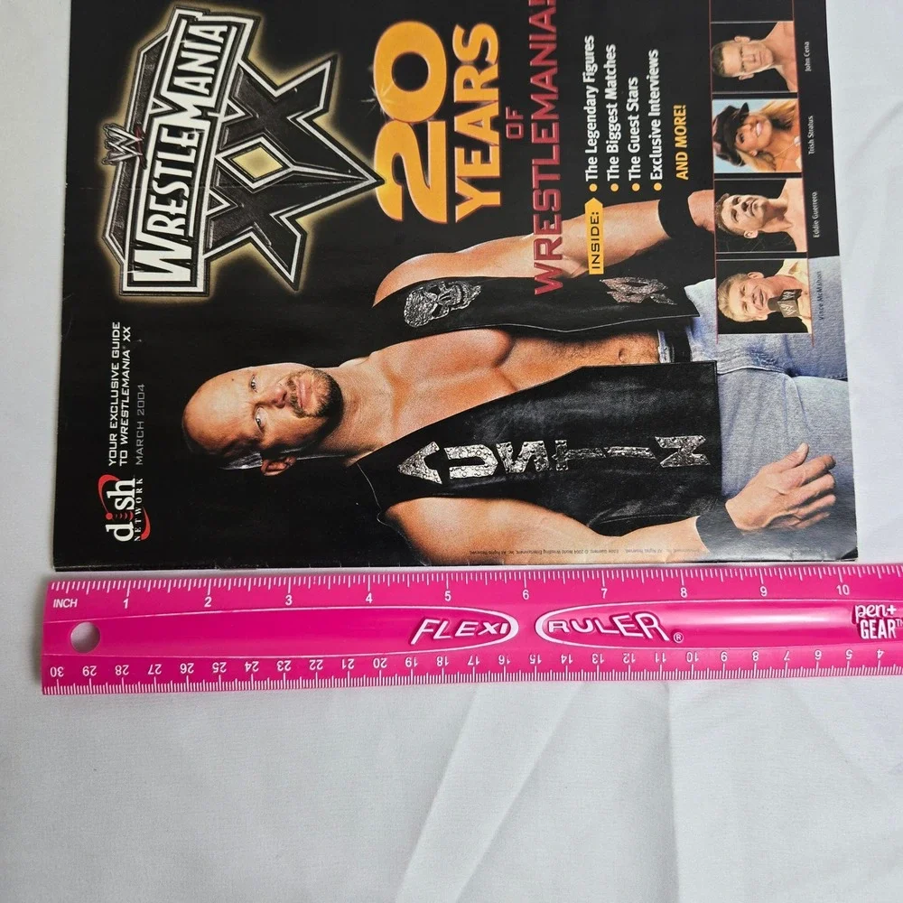 Dish Network Guide To WrestleMania XX March 2004‎ Vintage Y2K WWE Collectible